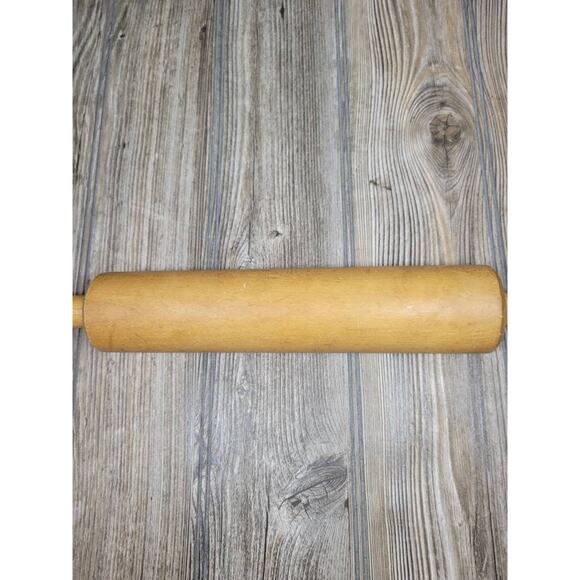 Vintage Wood Rolling Pin, 16-1/2" - Picture 5 of 5